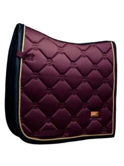Equestrian Stockholm Dressage Saddle Pad Purple Gold -Equestrian Club purple gold dressage esstockholm 1