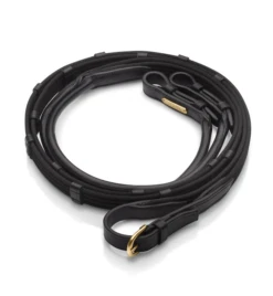 Utzon Equestrian Rolled Leather Reins - Web