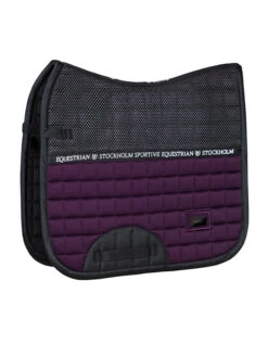 Equestrian Stockholm Dressage Saddle Pad Sportive Black Raven -Equestrian Club sportive black raven dressage saddle pad dressyrschabrak dressurschabracke dressuur zadeldekje cob