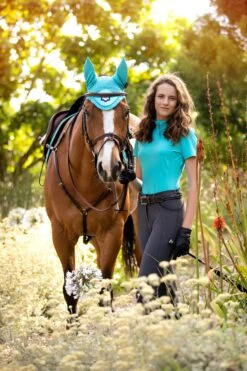 LeMieux Short Sleeve Base Layer Azure -Equestrian Club tracyrobertson lemiuex2021 069