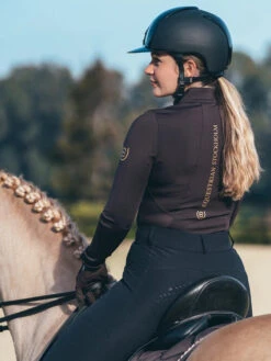 Equestrian Stockholm Vision Base Layer Golden Brown -Equestrian Club vision top hover