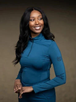 Equestrian Stockholm Vision Base Layer Blue Meadow 9 Equestrian Stockholm Vision Base Layer Blue Meadow -Equestrian Club vvblue meadow riding top ridtopp oben reiten top rijden hov 2